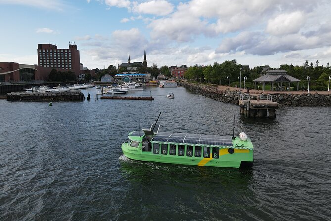 1.5hr Harbour Experience on North America's LARGEST solar boat! - Peake’s Wharf and St. Dunstan’s Basilica