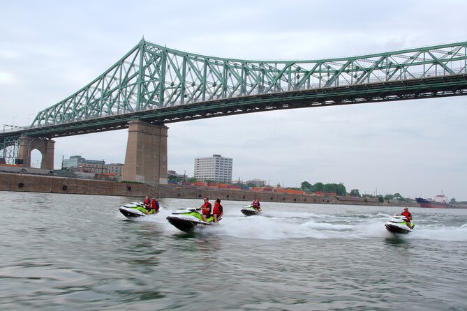 1-Hour Jet Ski Guided Tour – Explore Montreal Waterways in Style! - Prairies Basin and the first bridge views