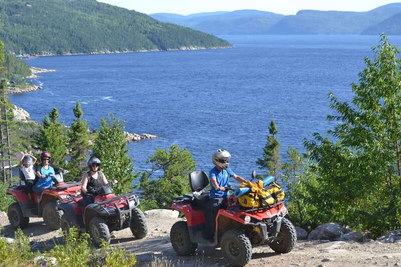 15 min. Tadoussac : Guided ATV tour excursion - A rough ride to a rare fjord viewpoint