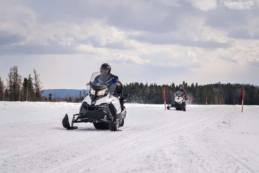 15 min. Tadoussac: Snowmobile Expedition in Saguenay Fjord - The safety briefing is part of the value