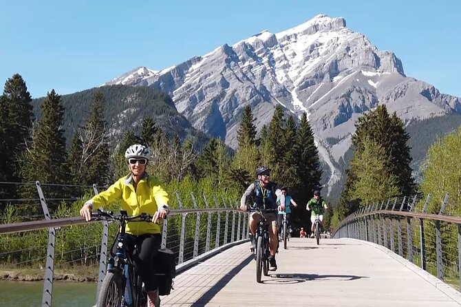 2-Hour Guided Banff Townsite e-Bike Explorer - Bow Falls: a strong first stop