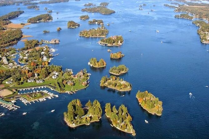 3-Hour 1000 Islands Cruise from Gananoque with views of Boldt Castle - The Thousand Islands International Bridge and a divided river