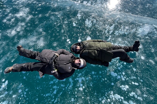 Abraham Ice Bubble/Sunwapta Falls,Snowshoeing,Icefield, Bow&Peyto - What the guides add to the day
