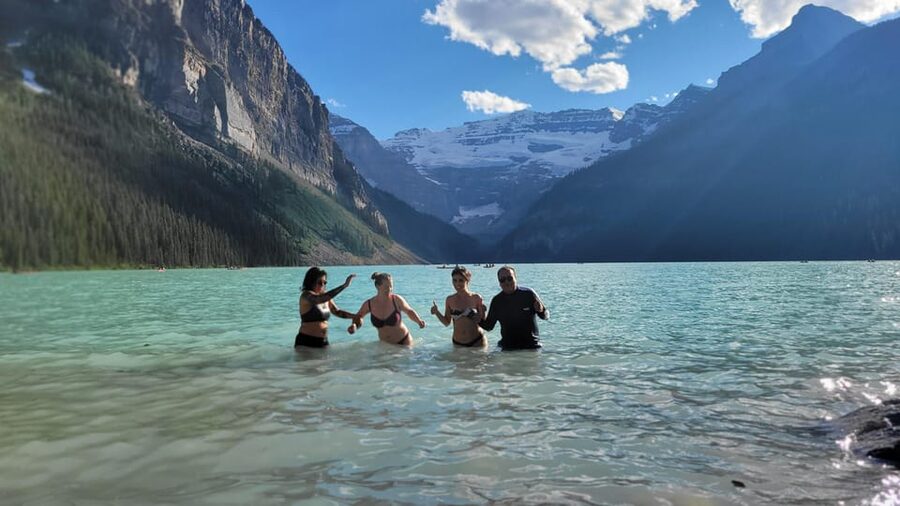 Airport Pickup & Private Tour from Calgary to The Rockies! - Two Jack Lake is the main scenic pause