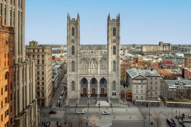 AURA experience at Notre-Dame Basilica and guided cruise - A river view of Montreal from the Old Port