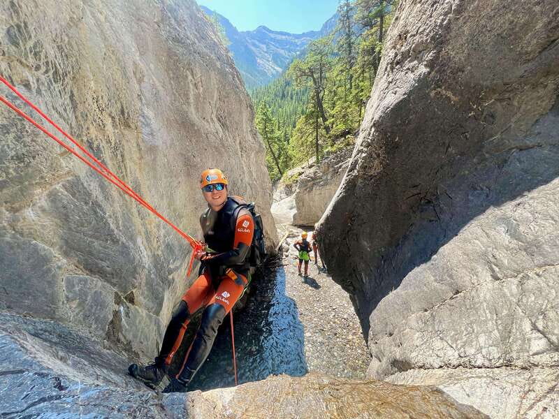 Banff: Beginner Canyoning Half-Day Tour - The uphill approach is part of the adventure