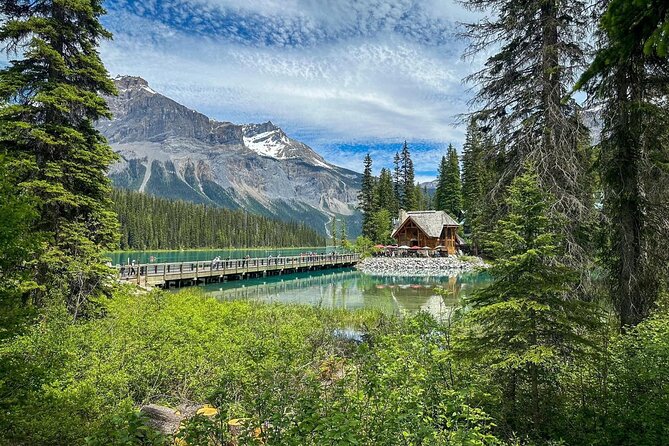 Banff Gondola, Lake Louise, Emerald Lake and Lake Minnewanka Tour - Natural Bridge and the force of Kicking Horse River