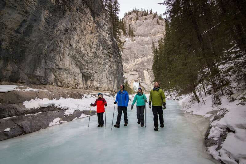 Banff: Grotto Canyon Icewalk - Leaving Banff from the Mount Royal parking spot