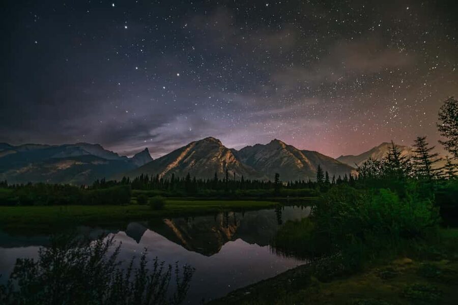Banff: Guided Sunset and Stargazing Tour - From Cave and Basin to Banff after dark