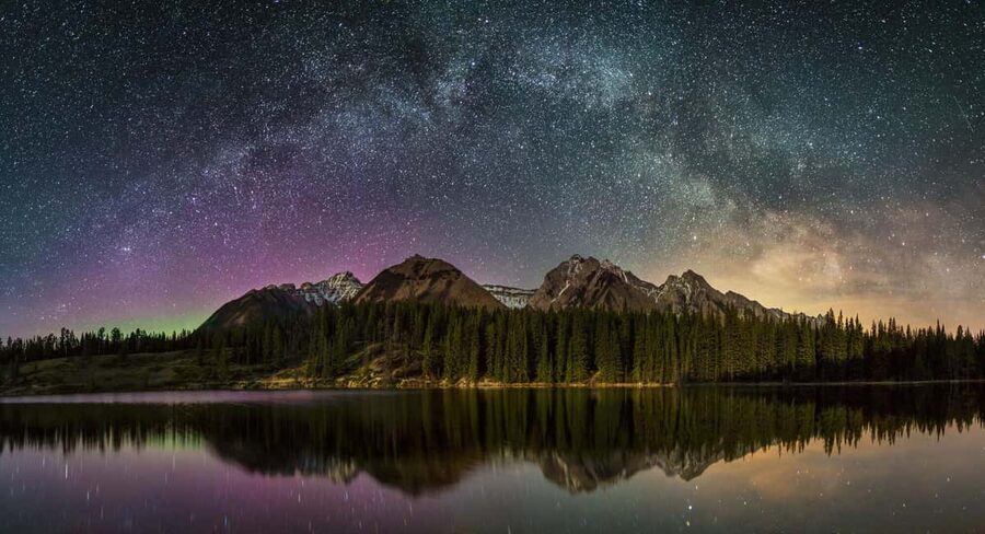 Banff: Guided Sunset and Stargazing Tour - Using headlamps as the forest turns dark