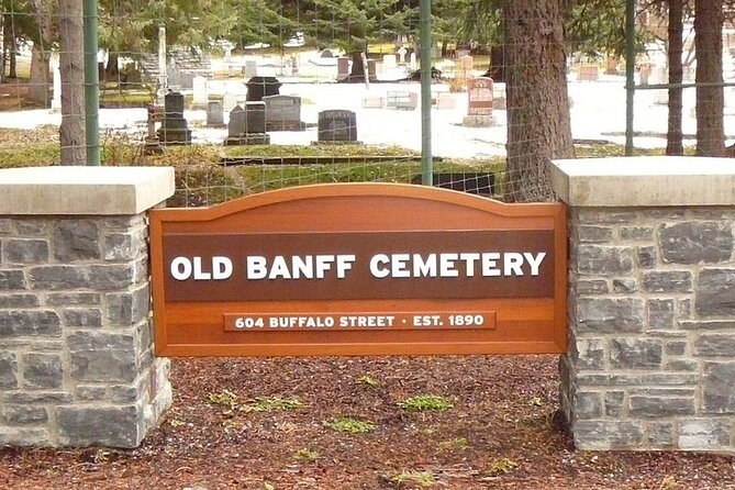 Banff Highlights E-Bike Tour - A short stop at the old Banff Cemetery