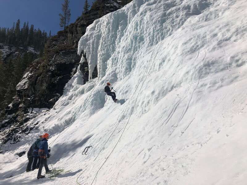 Banff: Introduction to Ice Climbing for Beginners - Learning to walk on crampons and hold an ice axe