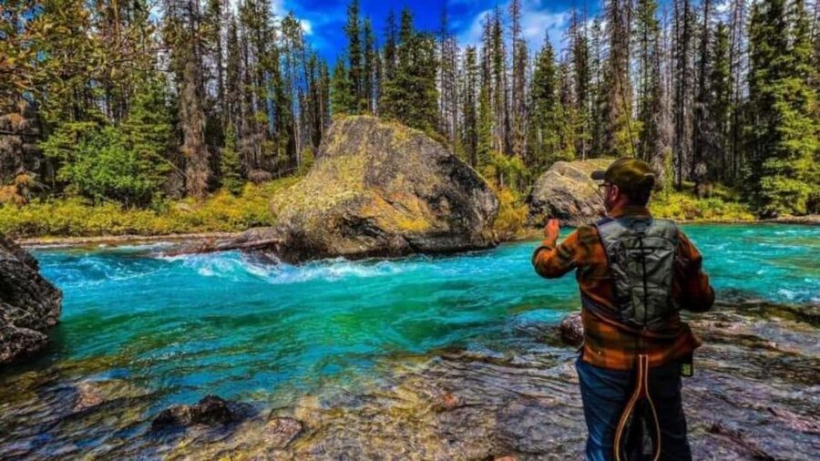 Banff. Moraine, Lake Louise ,Emerald & Johnston Canyon tour - Banff and Vermilion Lakes add town life and open views