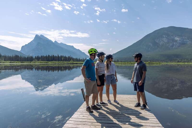 Banff: Mountain Lakeside Guided E-Bike Tour - E-bike equipment and weather planning