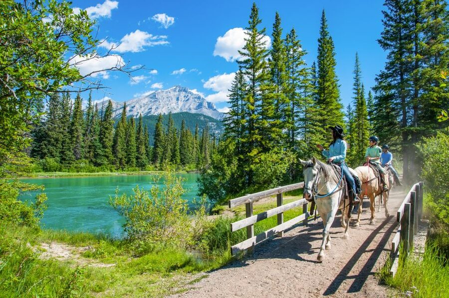 Banff National Park: 1-Hour Bow River Horseback Ride - Passing Cave and Basin Hot Springs