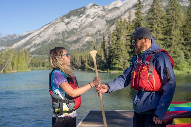 Banff National Park Big Canoe Tour - Mountain views and wildlife along the way