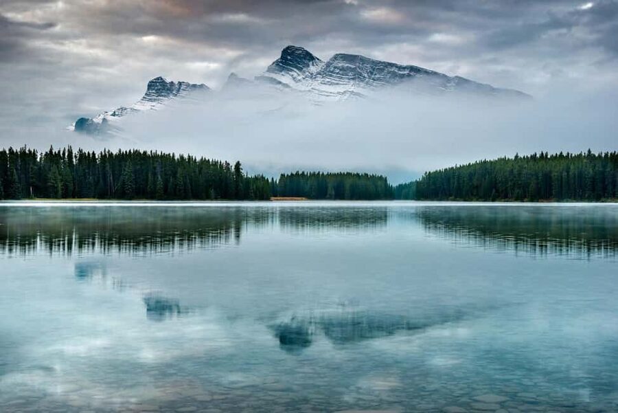 Banff National Park: Canyons, Lakes & Local Favourites - Bow Falls and Surprise Corner frame Banff’s grand hotel