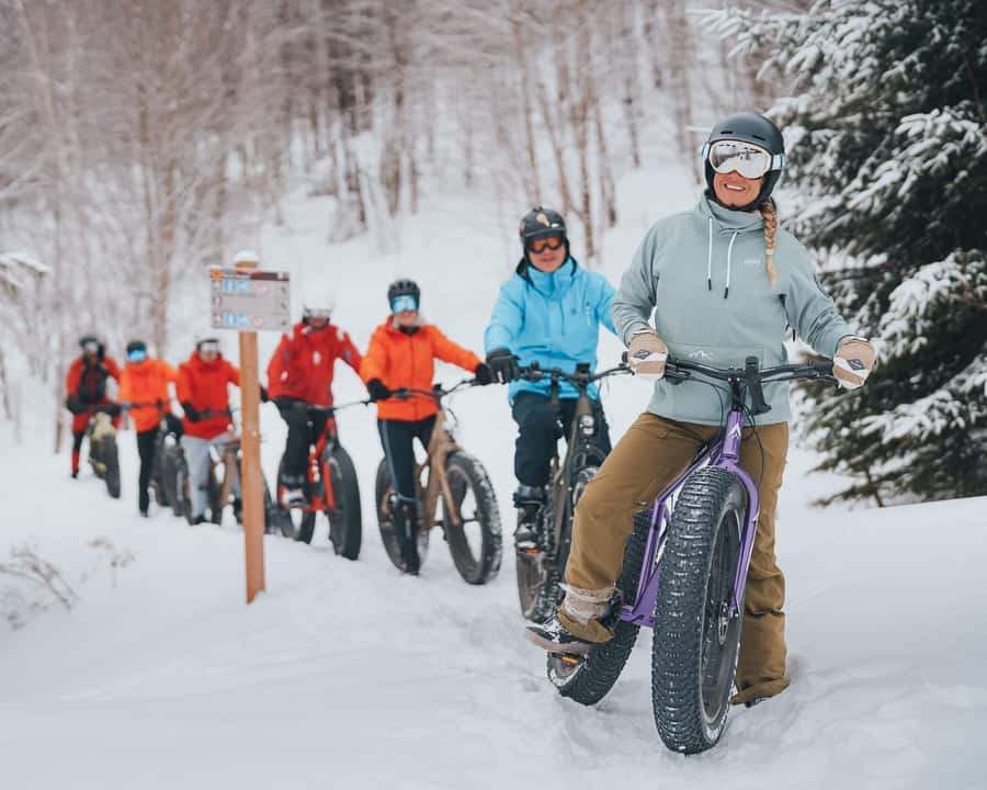 Banff Top Sights via Electric Fat Bike Tour All Skill Levels - Meeting near Bow View Lodge and getting ready