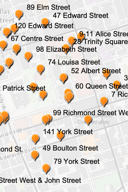 Brothels of Old Toronto Walking Tour - Following the brothel map through old Toronto