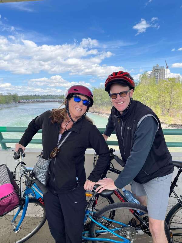Calgary: City Bike Tour, Highlights and Bow River - A photo stop at Peace Bridge