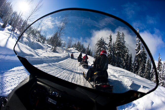 Callaghan Cruiser Snowmobile Tour - Following the forest trails