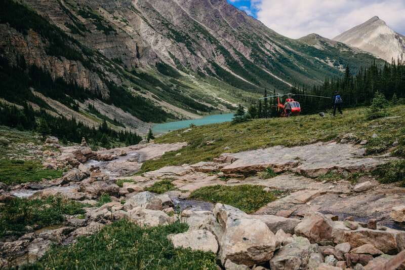 Canadian Rockies: Private Helicopter Tour and Hike for Two - Pilot and guide service