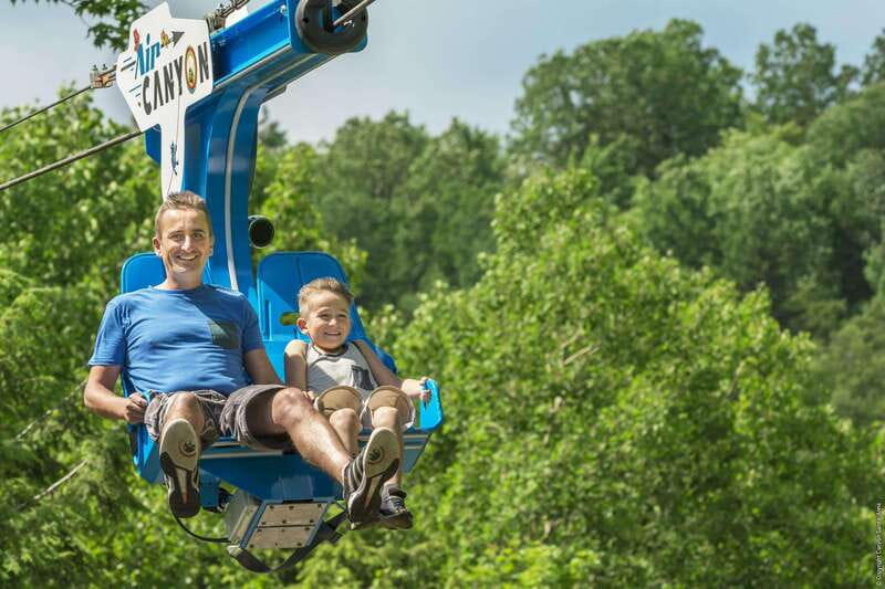 Canyon Sainte Anne: Air Canyon Ride with Park Entry - Three Bridges, Three Different Views