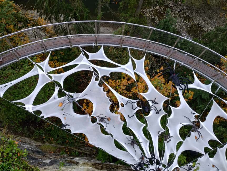 Capilano Suspension Br+Lake+Dam+Hachery/4in1/CAR/Small GROUP - The 450-foot Capilano Suspension Bridge