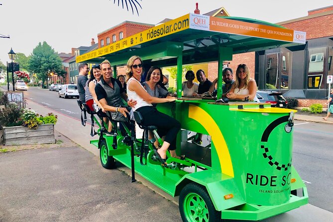 Charlottetown waterfront SOLAR PartyBike food & drink experience! - The guides make or break the ride