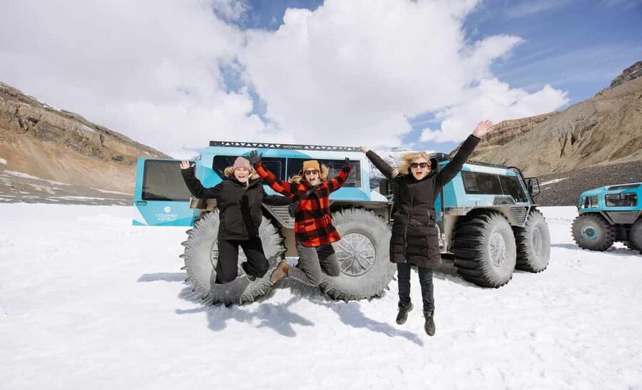 Columbia Icefield: Ice Odyssey Glacier Experience - Reaching an exclusive Athabasca Glacier site