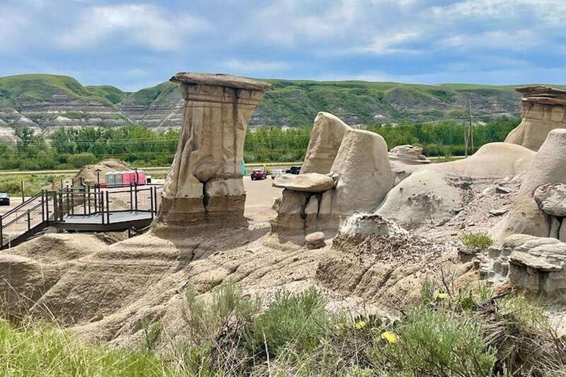Day of Dinosaurs and Hoodoos From Calgary to the Badlands - The Little Church and the world’s largest dinosaur