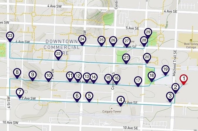 Downtown Calgary a Smartphone Audio Walking Tour - Churches, Greenhouses, and Theatres Add Variety