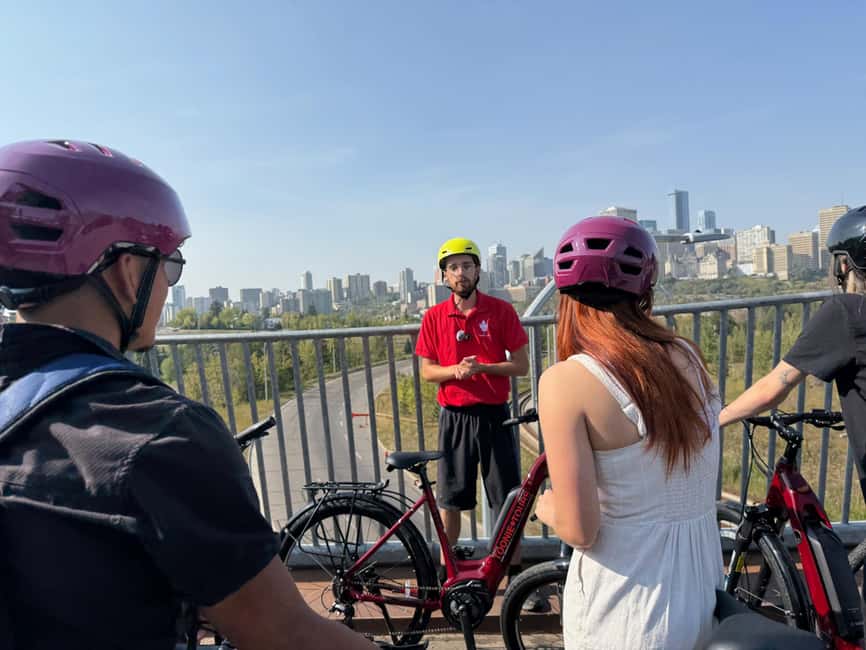 Edmonton: City Bike Tour, Highlights and River Valley - Passing Through the ICE District