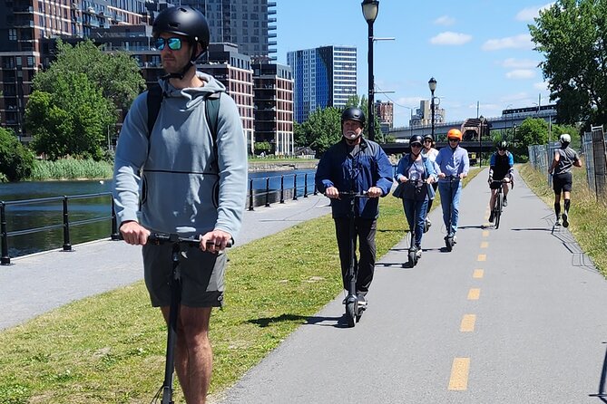 Experience Old Montreal on e-scooters with a local comedian - Rolling toward Atwater Market