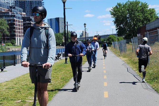 Experience Old Montreal on e-scooters with a local comedian - Safety, scooters, and the stair question