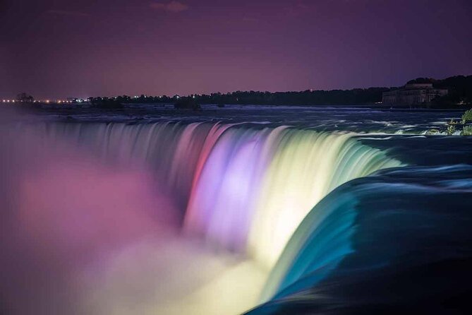 Fireworks and Falls Glow Canada Walking Tour and Skylon Tower - Walking beside the American Falls