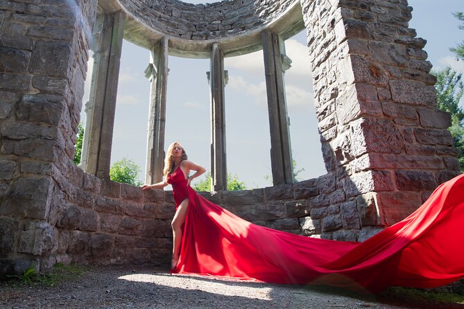 Flying Dress Photoshoot Experience in Ottawa - Choosing a dress from 72 styling options