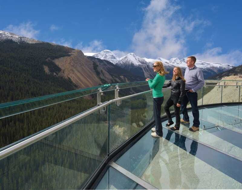 From Banff/Lake Louise: 1-Way Sightseeing Tour to Jasper - Athabasca Falls adds sound and force