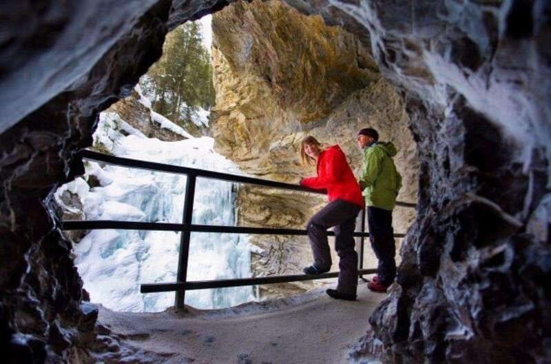 From Banff: Marble & Johnston Canyon Icewalk Combo - The warm-up ride between the two parks