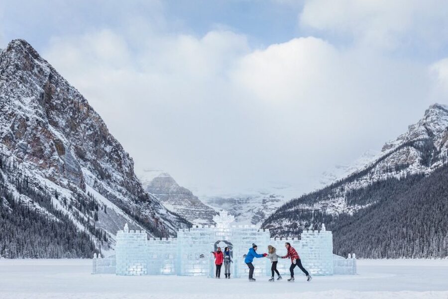 From Banff: Winter Wonderland; Lake Louise & Johnston Canyon - Johnston Canyon and its frozen waterfalls