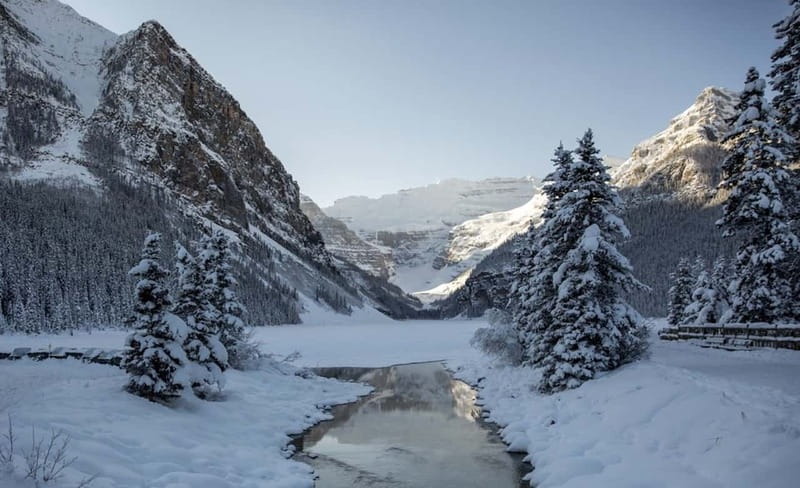 From Banff: Winter Wonderland; Lake Louise & Johnston Canyon - Lake Louise: skating, views, and free time