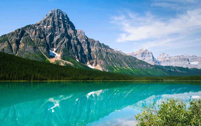 From Calgary/Banff: Columbia Icefield Glacier Full-Day Trip - The early road to Crowfoot Glacier and Bow Lake