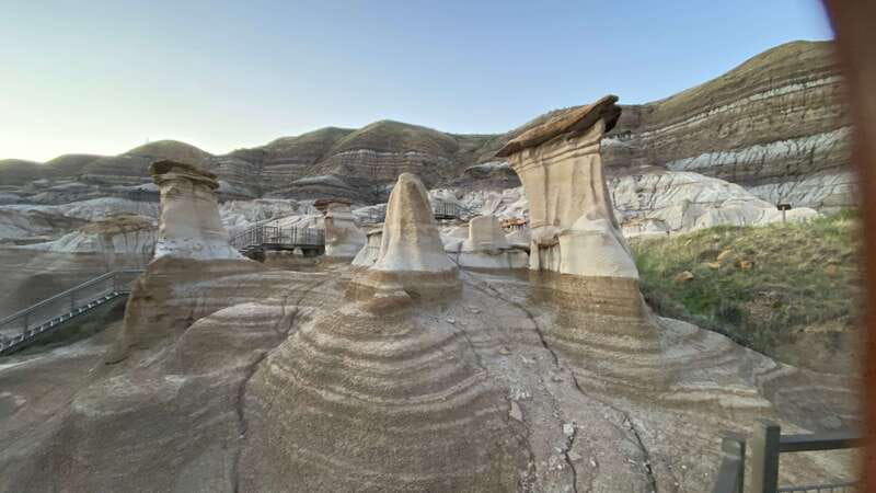 From Calgary: Canadian Badlands Private Geological Tour - Atlas Coal Mine shows the working side of the valley