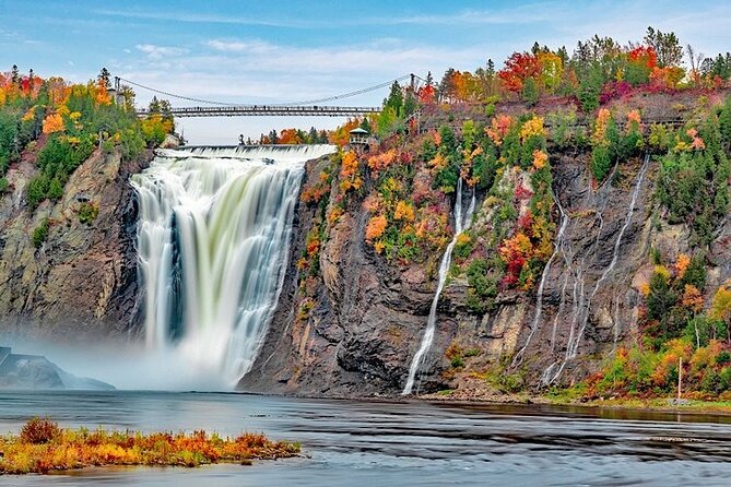 From Montreal: Quebec City One Day Trip with Hotel Pickup - Montmorency Falls: one hour beside the drop