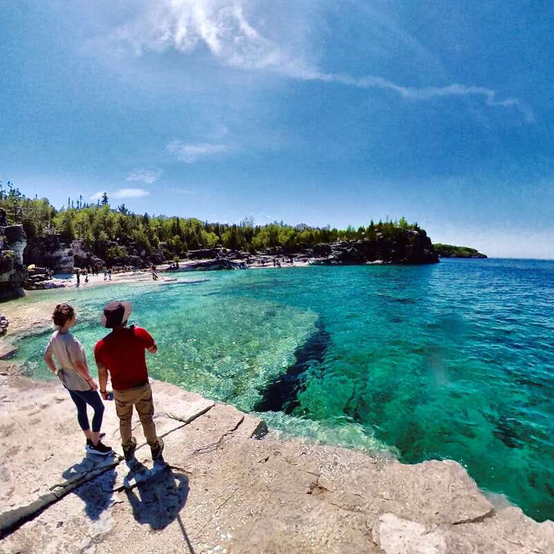 From Toronto: Bruce Peninsula Guided Hiking Day Trip - The final approach to The Grotto
