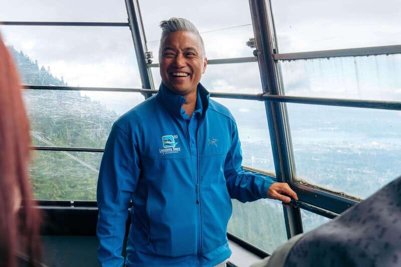 From Vancouver: Capilano Suspension Bridge & Grouse Mountain - Going up Grouse Mountain by gondola