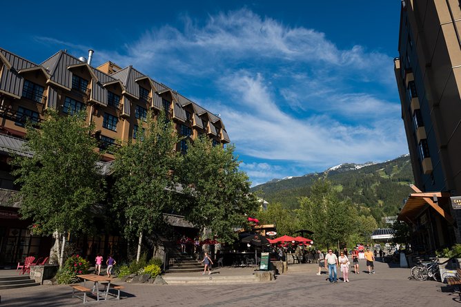 From Vancouver: Whistler & Sea to Sky Gondola with Shannon Falls - Three hours in Whistler Village