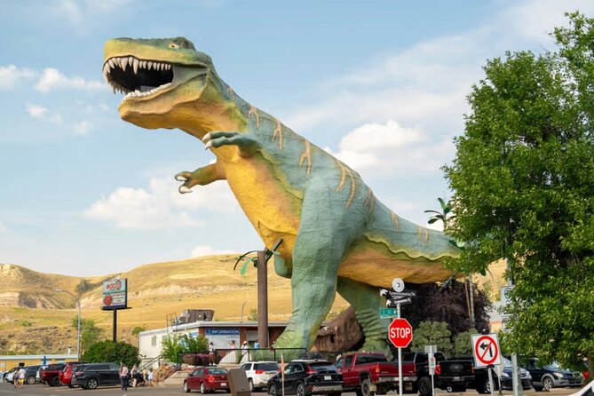 Full Day Drumheller Tour from Calgary by Coach - Rosedale Suspension Bridge across the Red Deer River