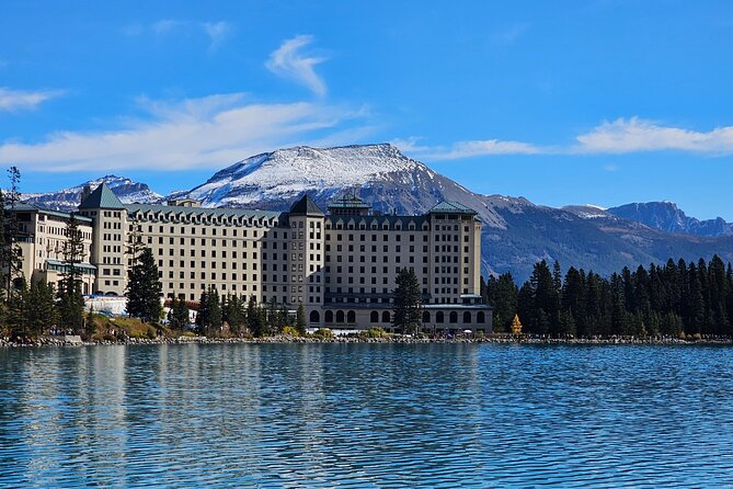 Full Day Private Tour Banff/Yoho Customized Sightseeing - Banff’s waterfall and hotel views come quickly
