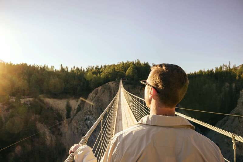 Golden, BC: Golden Skybridge Bridge Pass Admission - Crossing the first bridge at 426 feet